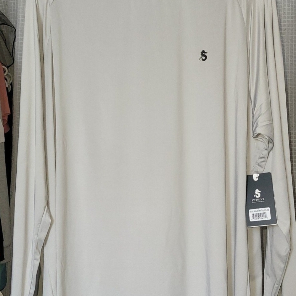 Men's Swim Long Sleeve Sun Shirt Xl